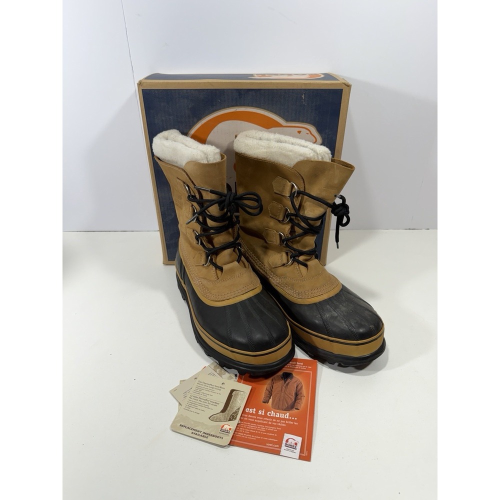 Sorel Caribou II Boots Men's Size 9 Brown Waterproof Insulated Snow NM1000-281